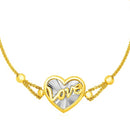 Gold Love Bracelet | 14K Gold Heart Bracelet Adjustable