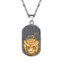 Zodiac Necklace for Men | Dog Tag Zodiac Pendant