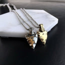 Arrowhead Necklace Mens Pendant