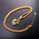 Yin and Yang Necklace Silver Gold Pendant