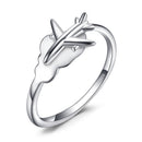 Airplane Ring | Sterling Silver Plane Ring Adjustable