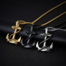 Anchor Necklace for Men - Chained- Stainless Steel