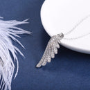 Angel Wing Necklace Sterling Silver