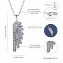 Angel Wing Necklace Sterling Silver