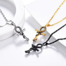 Apep Ankh Pendant Gold Silver Black
