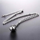 Silver Basketball Necklace | Basletball Charm Chain