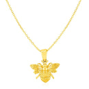 Bee Necklace | 14K Gold Bee Pendant