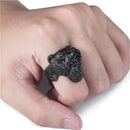 Berserker Ring - Viking Warrior Ring - Black