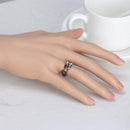 Black Cat Ring Sterling Silver