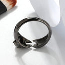 Black Cat Ring Sterling Silver