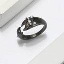 Black Cat Ring Sterling Silver
