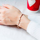 Rose Gold Butterfly Bracelet Adjustable