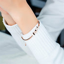 Rose Gold Butterfly Bracelet Adjustable