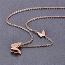 Rose Gold Butterfly Necklace