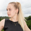 Gold Cactus Necklace in Sterling Silver | Pendant w/ Green CZ