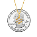 Circle Diamond Pendant - Size Comparison