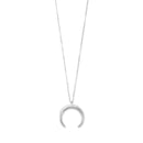 Crescent Moon Necklace | Sterling Silver
