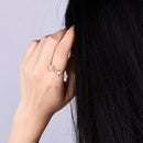 Daisy Bee Ring Sterling Silver Adjustable