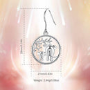 Elephant Earrings Sterling Silver | Womens French Wire Drop Earrings