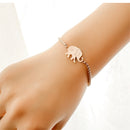 Elephant Charm Bracelet Steel Rose Gold