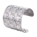 Elephant Cuff Bracelet Stainless Steel Silver