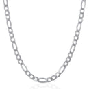 Figaro Chain Necklace (5.5 mm) - Sterling Silver
