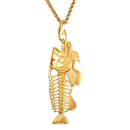 Fish Bone Necklace - Fish Skeleton Necklace
