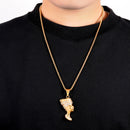 Gold Nefertiti Necklace | Egyptian Queen Nefertiti Pendant