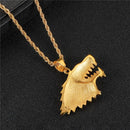 Gold Wolf Necklace for Men | Bling Wolf Pendant
