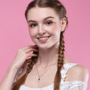 Heart Key Necklace Sterling Silver Mystic Topaz