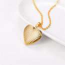 Gold Heart Locket Necklace - Photo Locket Pendant