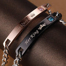 Her King His Queen Bracelet - Long Distance Bracelet