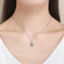 Horseshoe Necklace Sterling Silver Pendant