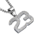 Iced Out 23 Necklace Basketball | Number 23 Pendant