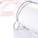 O Initial Necklace Silver - Letter Pendant