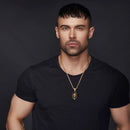 Lion Necklace Gold Stainless Steel