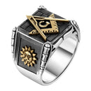 Masonic Ring for Men | Sterling Silver Freemason Ring