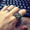 Masonic Ring for Men | Sterling Silver Freemason Ring