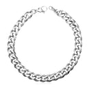 Mens Cuban Link Bracelet - 6 mm - Silver