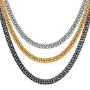 Mens Cuban Link Chain Necklace - 6 mm, Thick