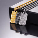 Men's Dog Tag Pendant Necklace