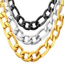 Mens Figaro Chain Necklace - 12 mm