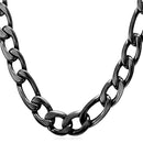 Mens Figaro Chain Necklace - 12 mm