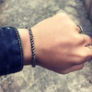Silver Bracelet for Men Braided