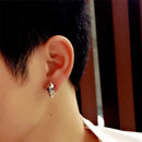 Mens Stud Skull Earrings Sterling Silver