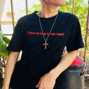 Mens Wooden Cross Necklace