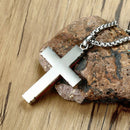 Mens Wooden Cross Necklace