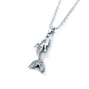 Mermaid Pendant Silver Womens