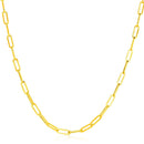 Paperclip Chain Necklace | 14K Gold - 3.3 mm