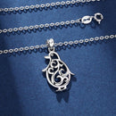 Sterling Silver Penguin Pendant Necklace